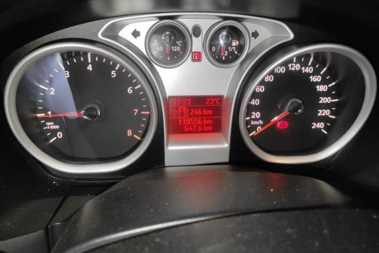 Used Ford Focus 2011 Hatchback 1.8L Manual Comfort Model Odometer Close Up