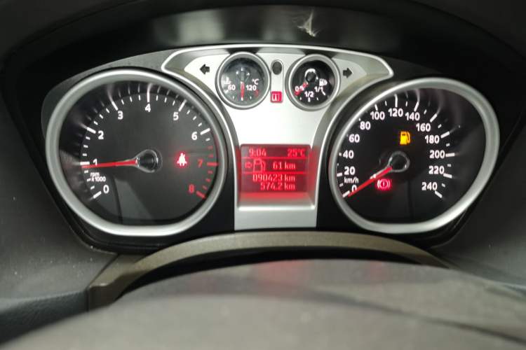 Used Ford Focus 2011 Sedan 1.8L Manual Classic Model Odometer Close Up