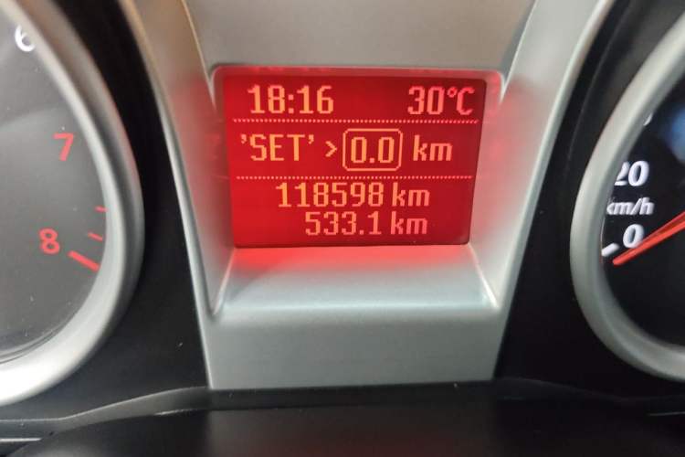 Used Ford Focus 2011 Hatchback 1.8L Manual Classic Model Odometer Close Up