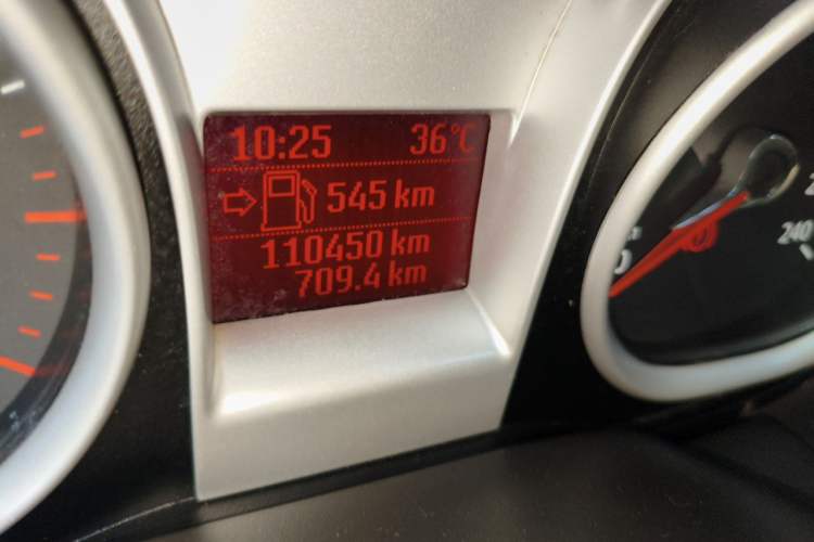 Used Ford Focus 2011 Hatchback 1.8L Manual Comfort Model Odometer Close Up