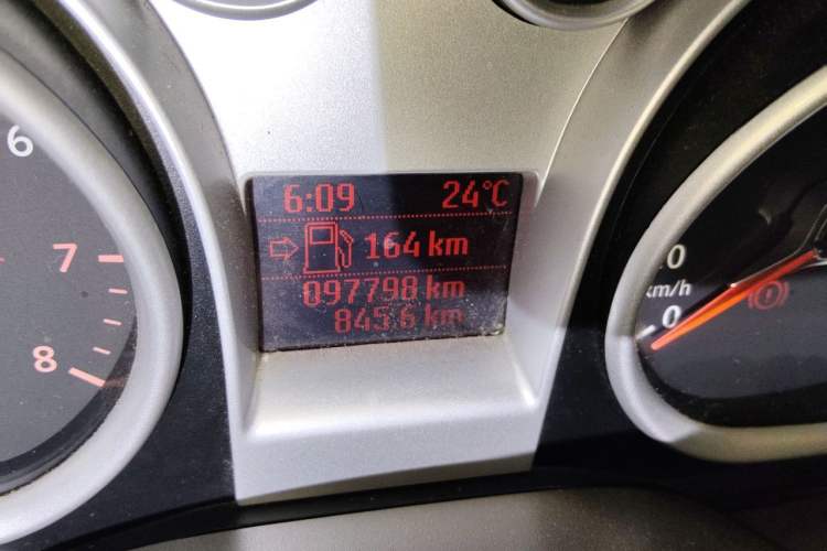 Used Ford Focus 2011 Sedan 1.8L Manual Classic Model Odometer Close Up