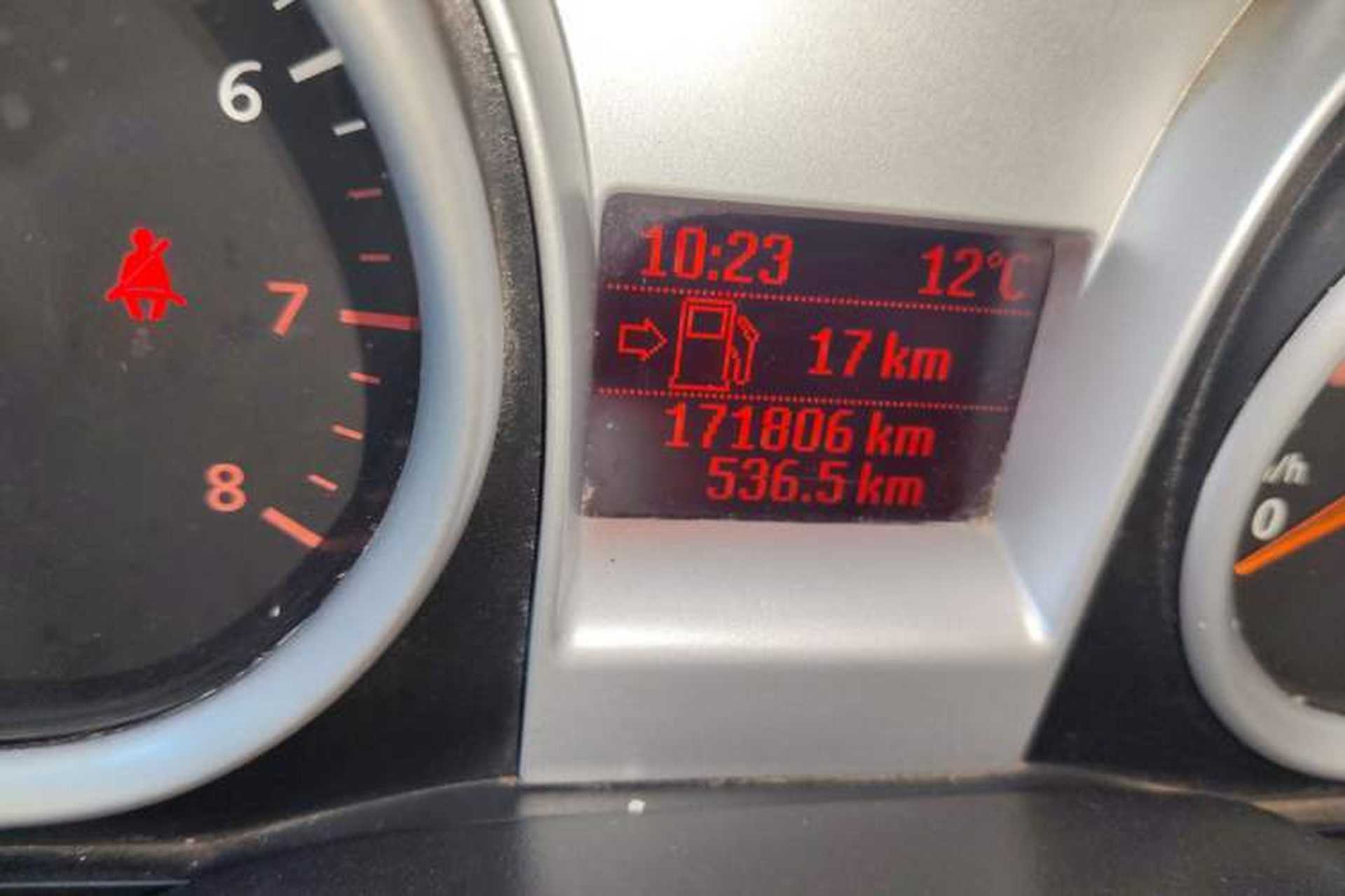 Used Ford Focus 2011 Hatchback 1.8L Manual Classic Model Odometer Close Up