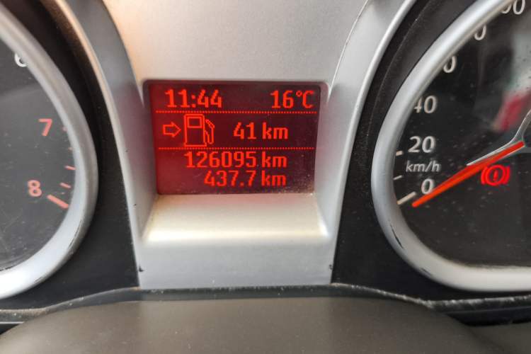 Used Ford Focus 2011 Sedan 1.8L Manual Comfort Model Odometer Close Up