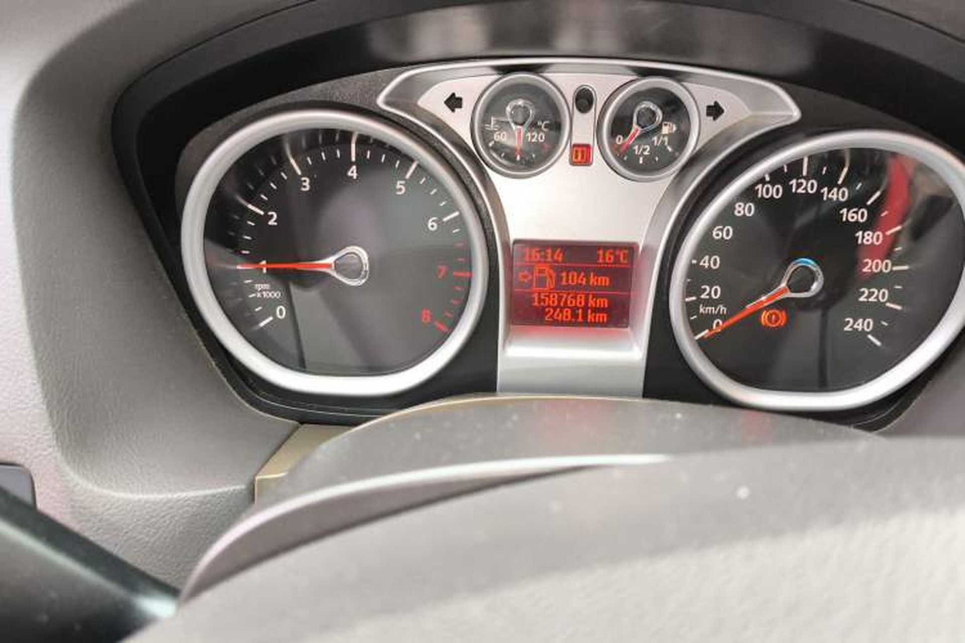 Used Ford Focus 2011 Sedan 1.8L Manual Comfort Model Odometer Close Up