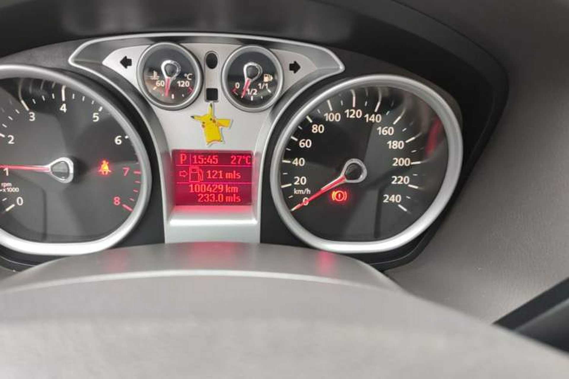 Used Ford Focus 2011 Hatchback 1.8L Automatic Fashion Edition Odometer Close Up