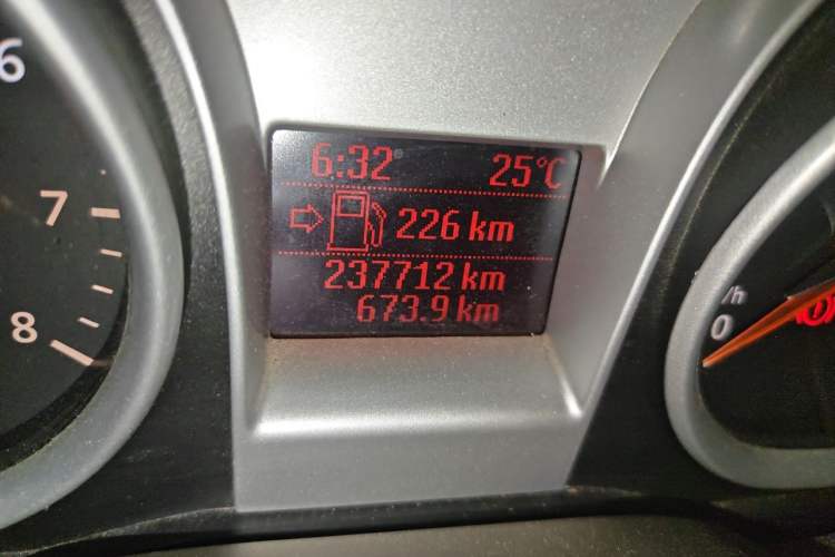 Used Ford Focus 2011 Sedan 1.8L Manual Classic Model Odometer Close Up