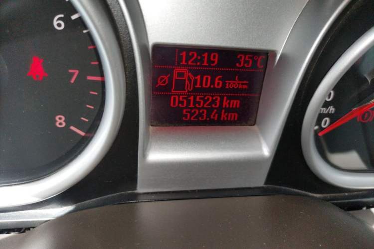 Used Ford Focus 2011 Hatchback 1.8L Automatic Fashion Edition Odometer Close Up