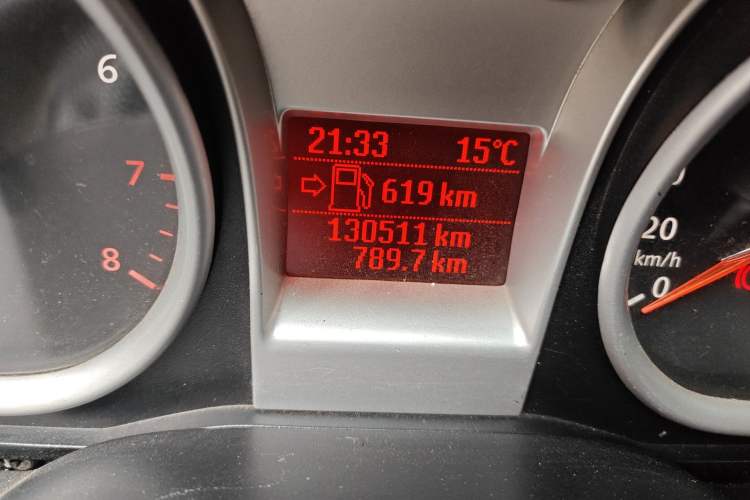 Used Ford Focus 2011 Hatchback 1.8L Manual Classic Model Odometer Close Up