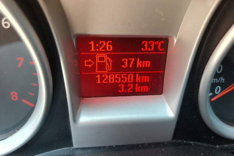 Used Ford Focus 2011 Hatchback 2.0L Manual Sport Model Odometer Close Up