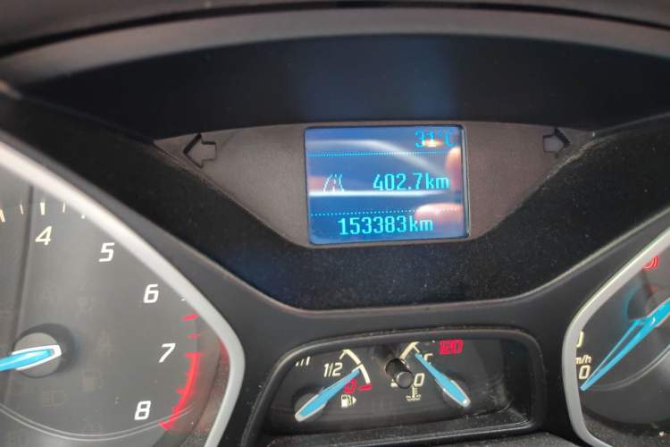 Used Ford Focus 2012 Sedan 1.6L Manual Comfort Model Odometer Close Up