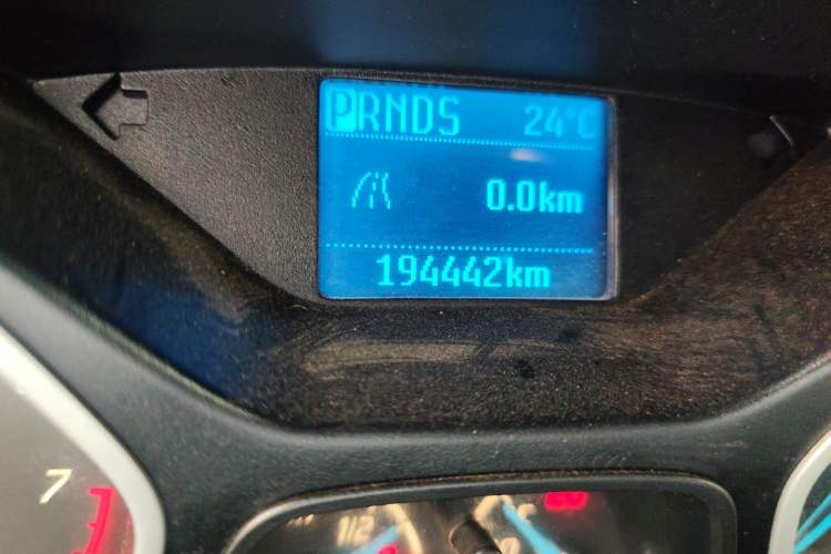 Used Ford Focus 2012 Sedan 1.6L Automatic Comfort Model Odometer Close Up