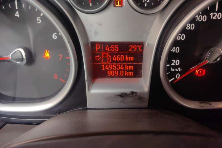 Used Ford Focus 2012 Sedan Classic 1.8L Automatic Base Model Odometer Close Up