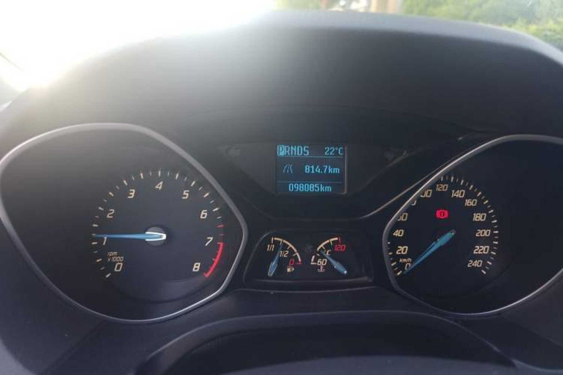 Used Ford Focus 2012 Sedan 1.6L Automatic Comfort Model Odometer Close Up
