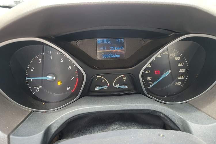 Used Ford Focus 2012 Sedan 1.6L Automatic Prestige Model Odometer Close Up