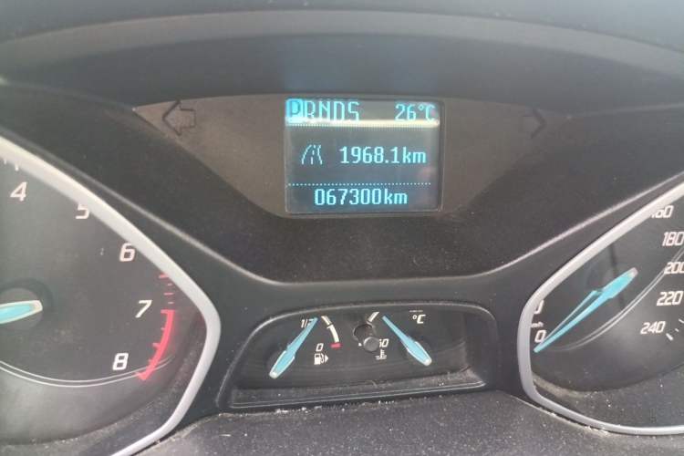 Used Ford Focus 2012 Hatchback 1.6L Automatic Comfort Model Odometer Close Up