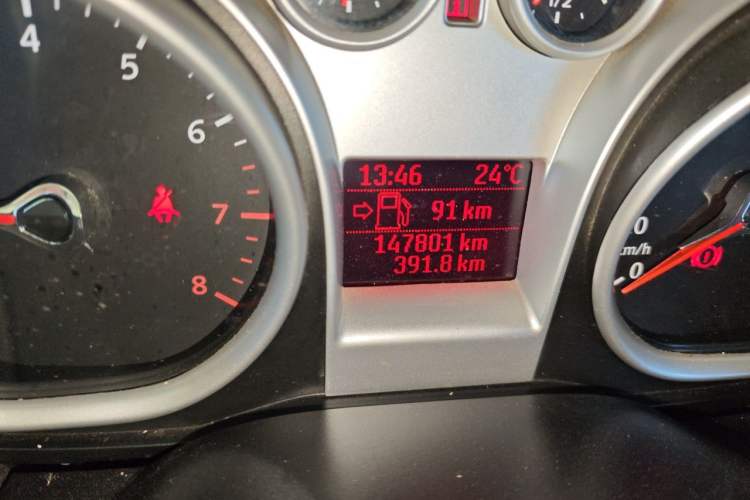 Used Ford Focus 2012 Hatchback Classic 1.8L Manual Base Model Odometer Close Up