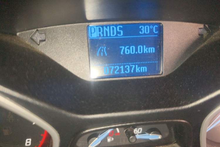 Used Ford Focus 2012 Hatchback 1.6L Automatic Comfort Model Odometer Close Up