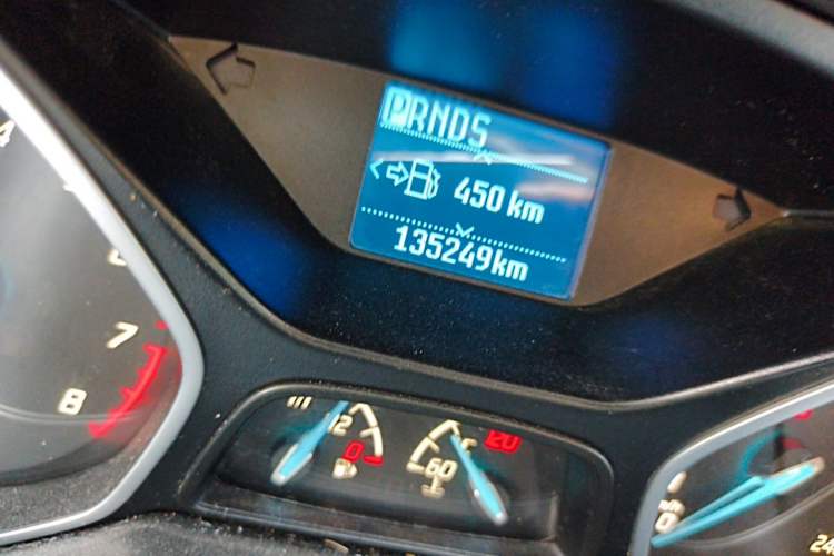 Used Ford Focus 2012 Sedan 1.6L Automatic Fashion Edition Odometer Close Up