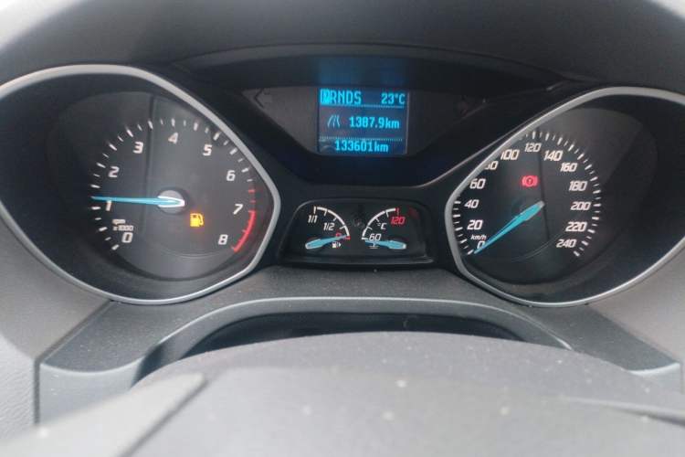 Used Ford Focus 2012 Sedan 1.6L Automatic Comfort Model Odometer Close Up