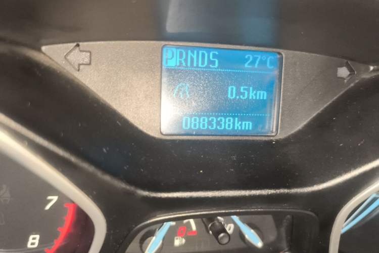 Used Ford Focus 2012 Sedan 1.6L Automatic Comfort Model Odometer Close Up