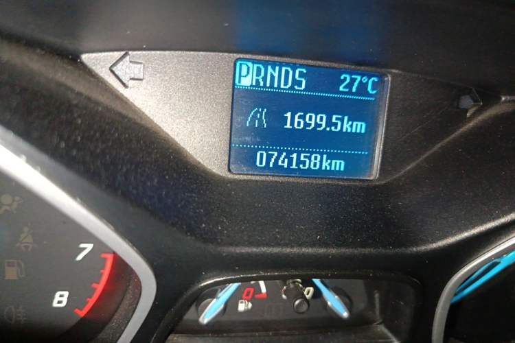 Used Ford Focus 2012 Sedan 1.6L Automatic Comfort Model Odometer Close Up