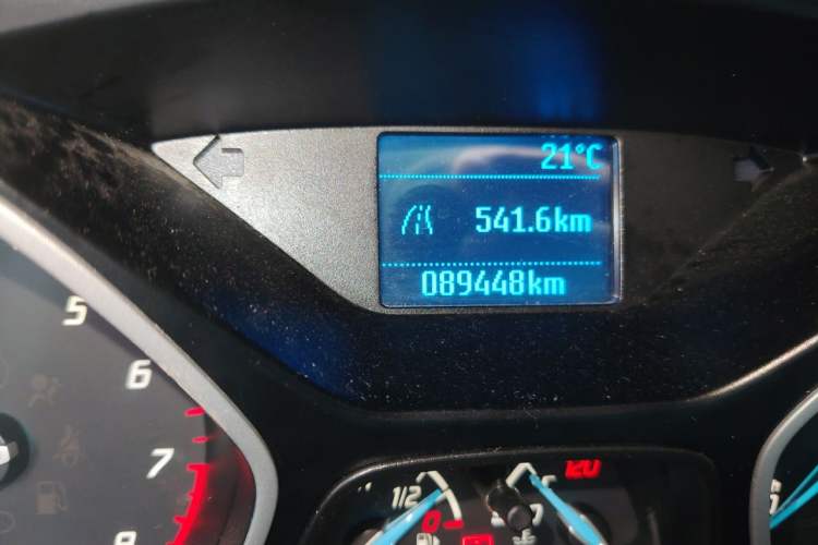 Used Ford Focus 2012 Sedan 1.6L Manual Comfort Model Odometer Close Up