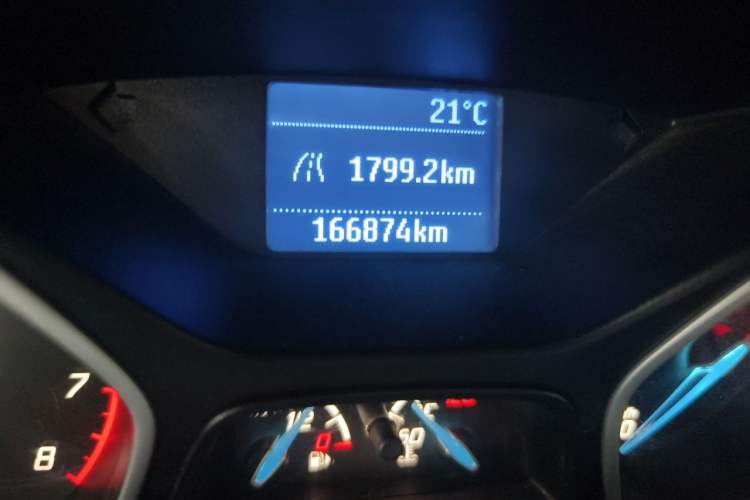 Used Ford Focus 2012 Sedan 1.6L Manual Comfort Model Odometer Close Up