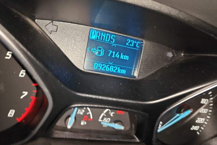 Used Ford Focus 2012 Sedan 1.6L Automatic Fashion Edition Odometer Close Up