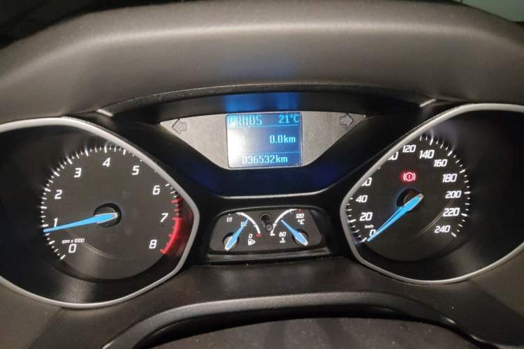 Used Ford Focus 2012 Sedan 1.6L Automatic Comfort Model Odometer Close Up