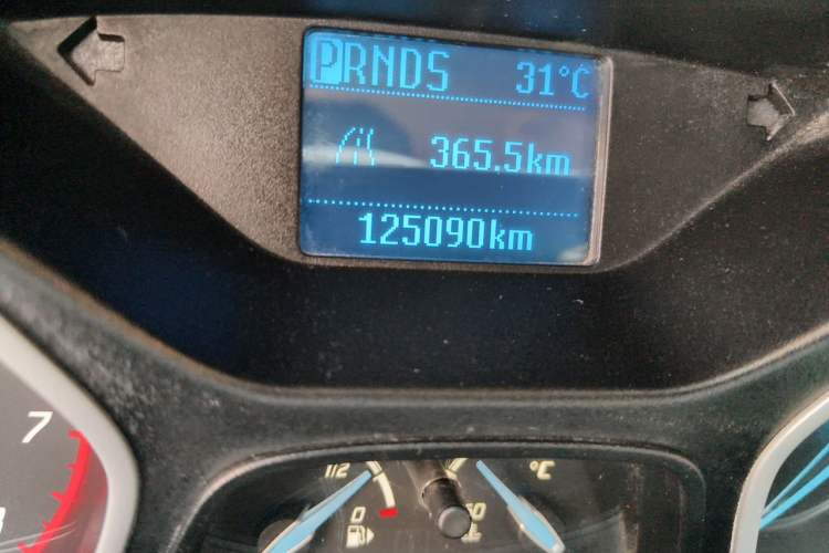 Used Ford Focus 2012 Sedan 1.6L Automatic Comfort Model Odometer Close Up