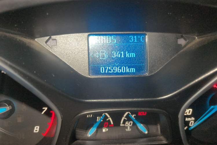 Used Ford Focus 2012 Sedan 1.6L Automatic Fashion Edition Odometer Close Up