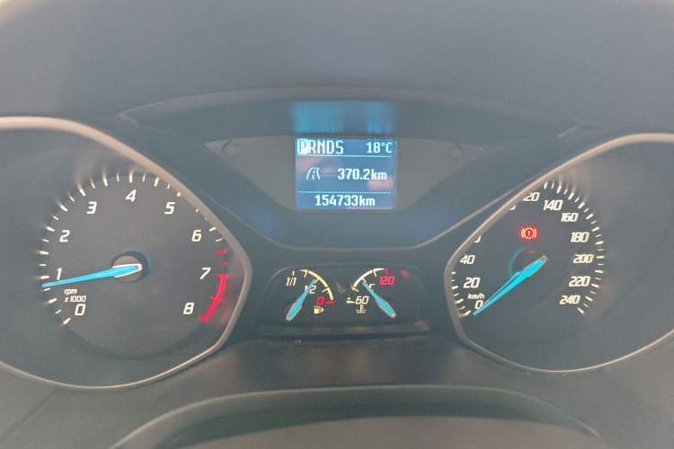 Used Ford Focus 2012 Sedan 1.6L Automatic Comfort Model Odometer Close Up