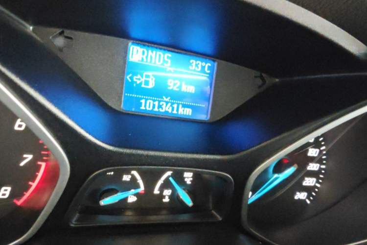 Used Ford Focus 2012 Sedan 1.6L Automatic Fashion Edition Odometer Close Up