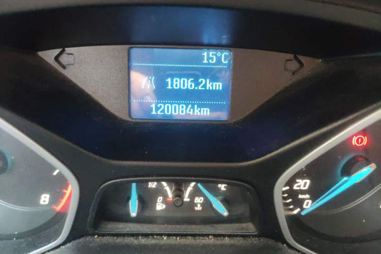 Used Ford Focus 2012 Sedan 1.6L Manual Comfort Model Odometer Close Up