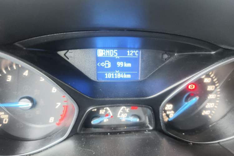 Used Ford Focus 2012 Sedan 1.6L Automatic Fashion Edition Odometer Close Up