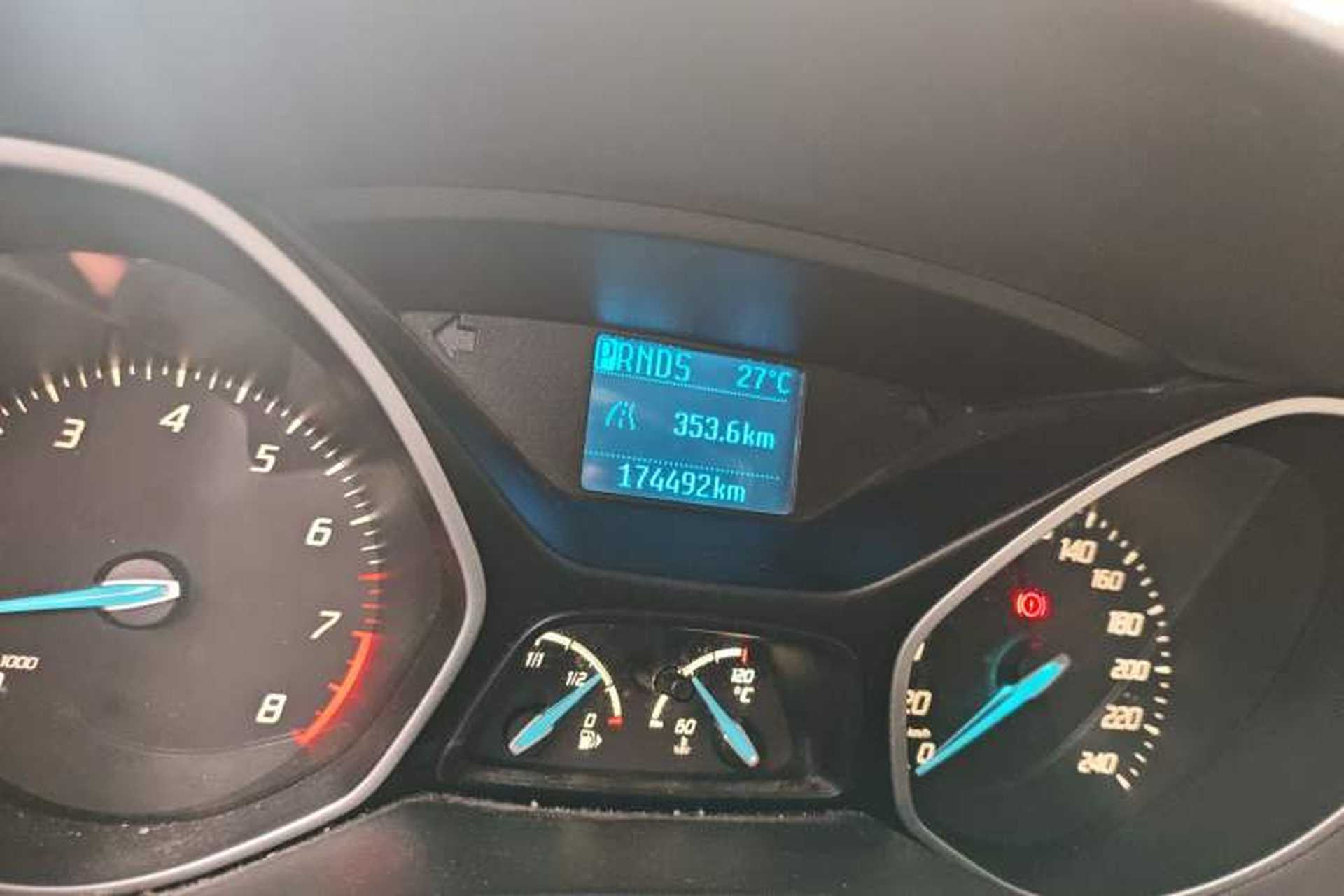 Used Ford Focus 2012 Sedan 1.6L Automatic Comfort Model Odometer Close Up