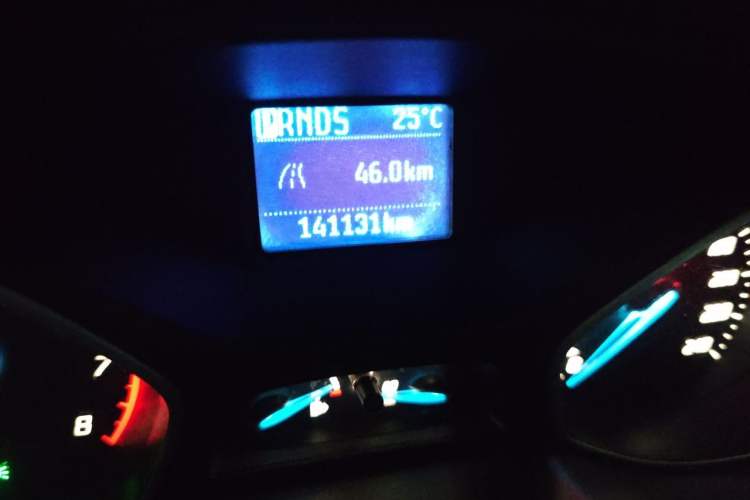 Used Ford Focus 2012 Sedan 1.6L Automatic Comfort Model Odometer Close Up