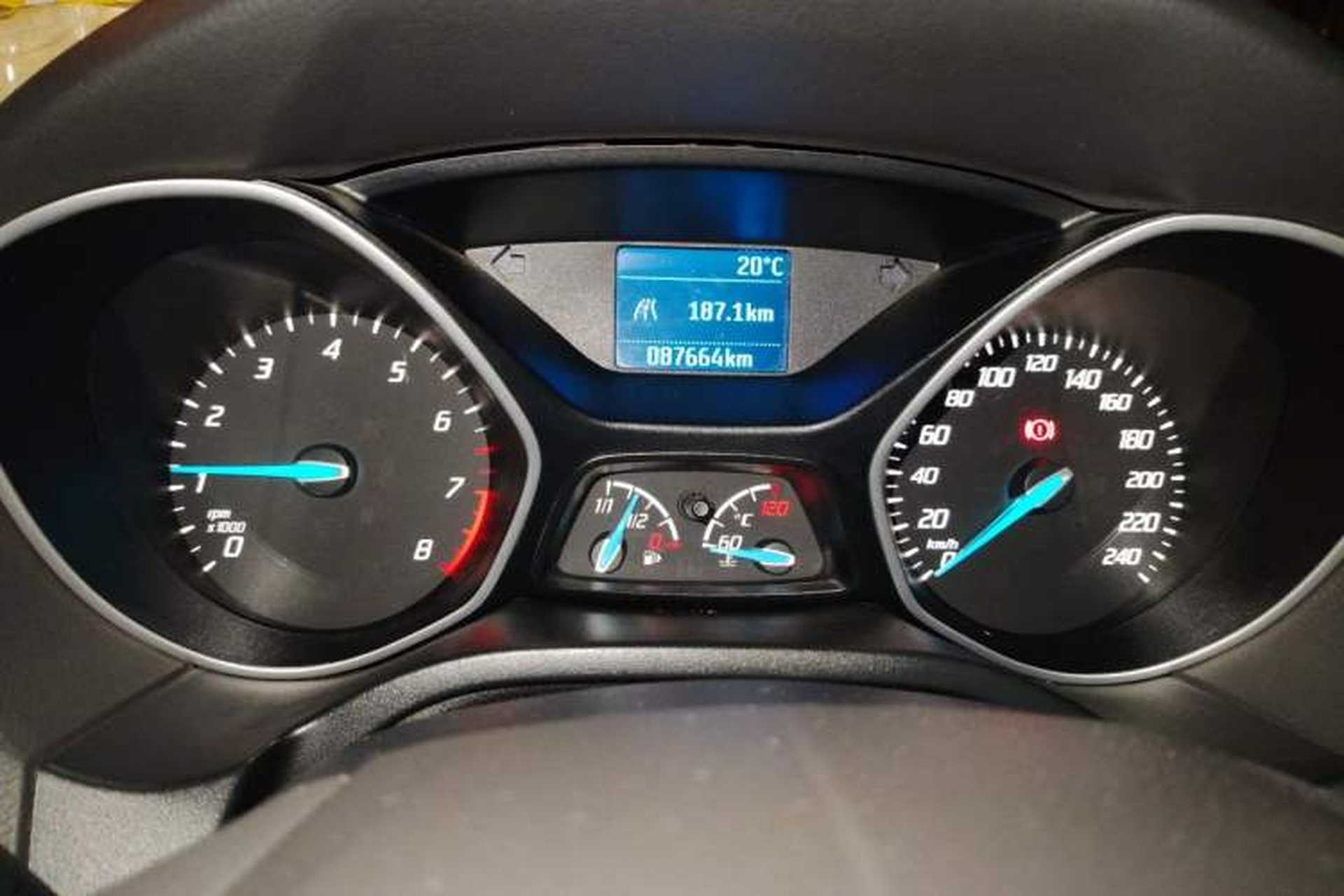 Used Ford Focus 2012 Sedan 1.6L Manual Comfort Model Odometer Close Up