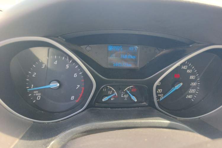 Used Ford Focus 2012 Sedan 1.6L Automatic Comfort Model Odometer Close Up