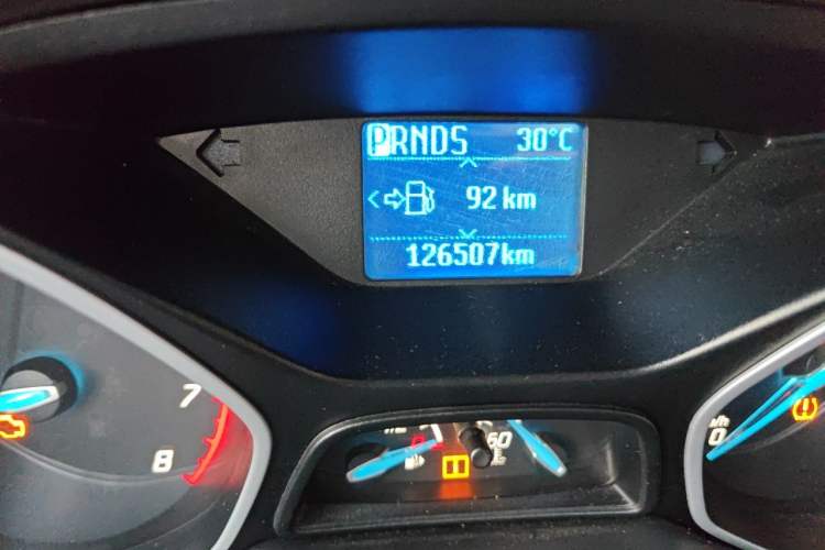 Used Ford Focus 2012 Sedan 1.6L Automatic Comfort Model Odometer Close Up