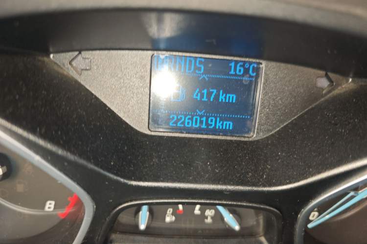 Used Ford Focus 2012 Sedan 1.6L Automatic Fashion Edition Odometer Close Up