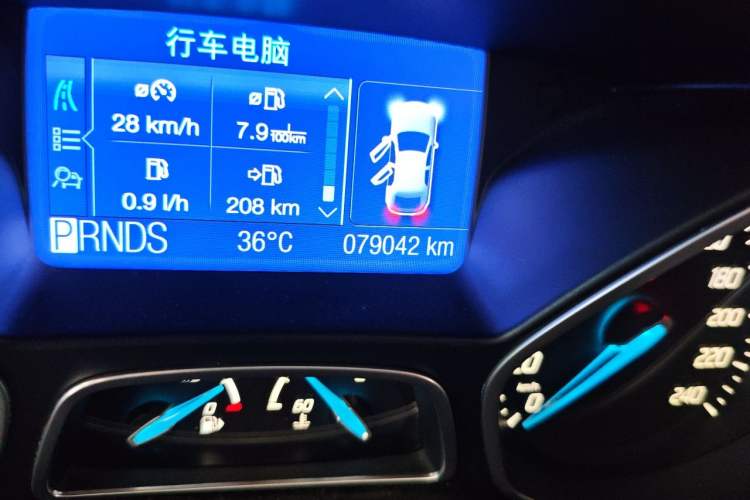 Used Ford Focus 2012 Hatchback 2.0L Automatic Luxury Sport Model Odometer Close Up