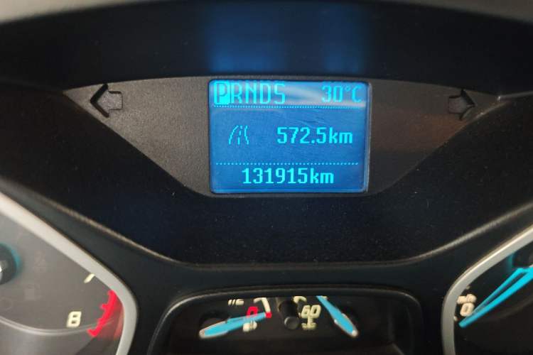 Used Ford Focus 2012 Sedan 1.6L Automatic Comfort Model Odometer Close Up