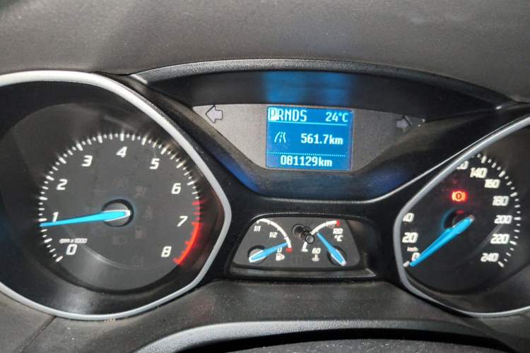 Used Ford Focus 2012 Sedan 1.6L Automatic Comfort Model Odometer Close Up