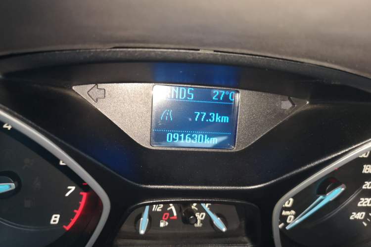 Used Ford Focus 2012 Sedan 1.6L Automatic Comfort Model Odometer Close Up