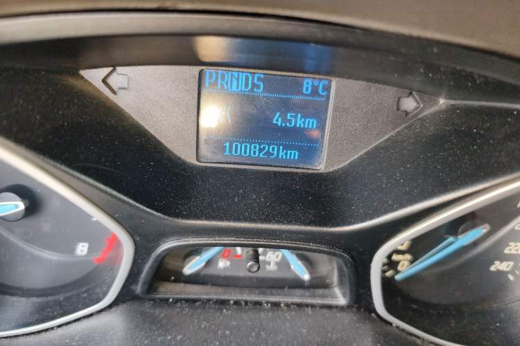 Used Ford Focus 2012 Sedan 1.6L Automatic Comfort Model Odometer Close Up