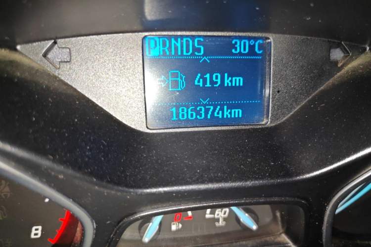 Used Ford Focus 2012 Sedan 1.6L Automatic Prestige Model Odometer Close Up