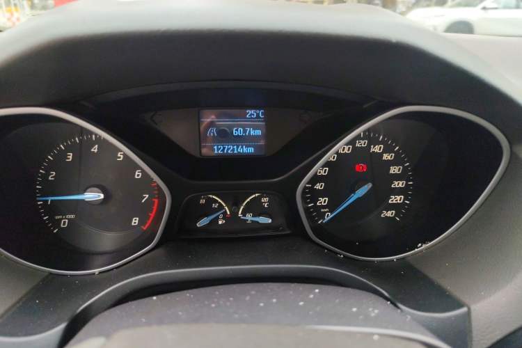 Used Ford Focus 2012 Sedan 1.6L Manual Comfort Model Odometer Close Up