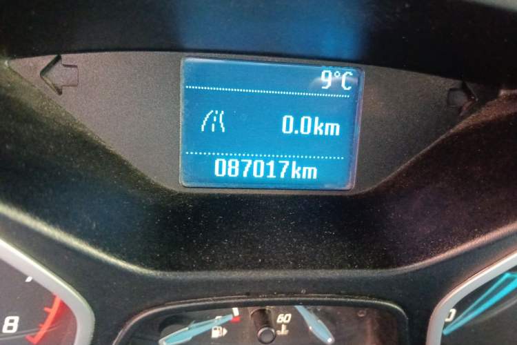 Used Ford Focus 2012 Sedan 1.6L Manual Comfort Model Odometer Close Up