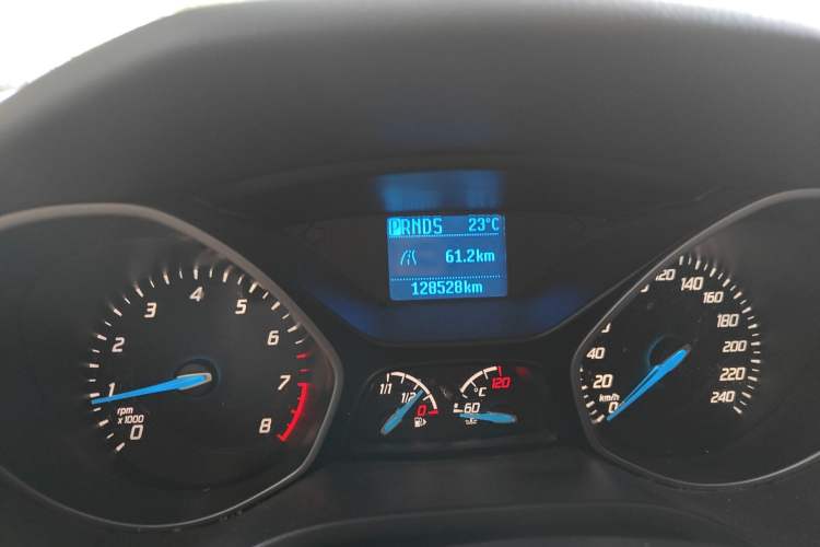 Used Ford Focus 2012 Hatchback 1.6L Automatic Comfort Model Odometer Close Up